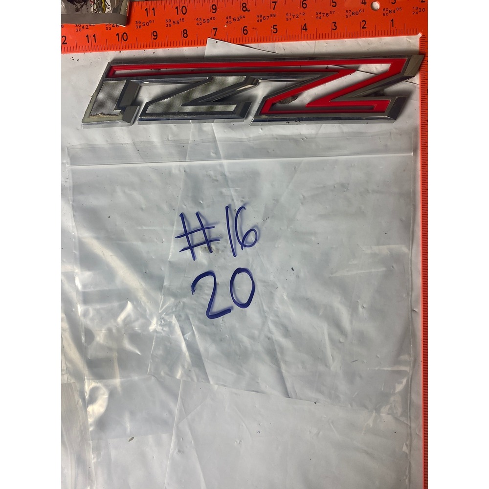 Chevrolet Silverado Z71 Off Road Emblem Badge Red Chrome Replacement Logo